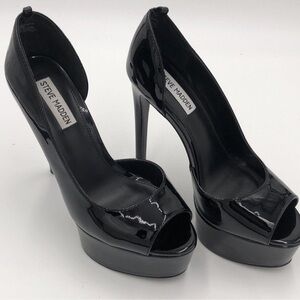 Steve Madden Black Platform Heels